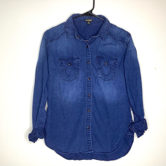 True Religion Other - < True Religion Pearl Snap Denim Button Down >